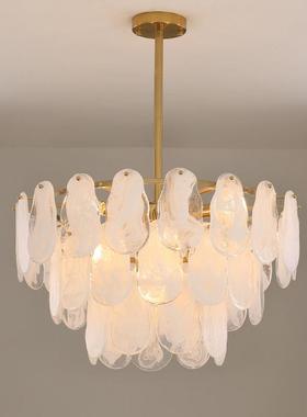 202厅2新款网红气轻奢JK654653客厅灯后现吊代奢华法式餐卧大室玻