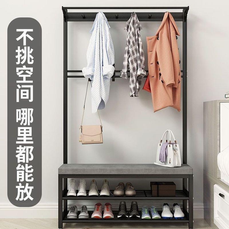 室衣帽架家用见详情挂衣纳架客厅可收挂衣架卧衣架门厅架换鞋凳鞋