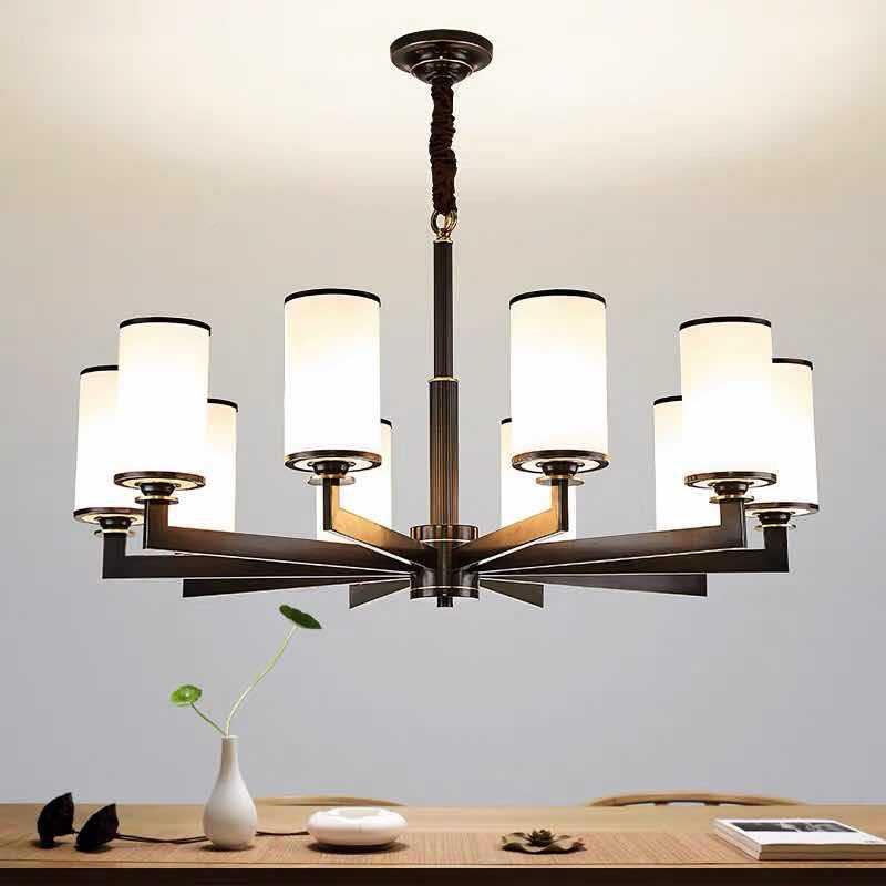 中式全铜吊灯中国风代新简约餐厅北欧大气别墅卧室YH6011灯灯客现