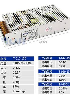直555转流关电源220V12V24开V8V150WLED电4源