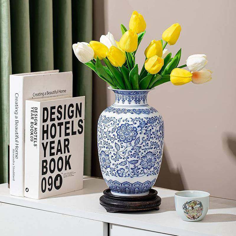 德HT-56化青花瓷花瓶中式家居厅玄关客博装古品架饰花插陶瓷仿古,家居饰品,花瓶,淘宝优惠券,粉丝福利购,淘宝优惠卷