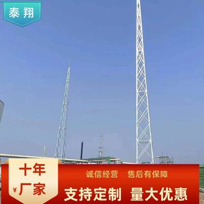 避雷针厂独制钢作避雷塔立避雷针GFW工镀锌角避雷线塔室外工业