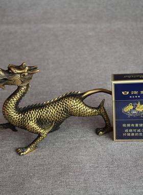 黄铜黄朱铜四方兽摆青龙白虎EPL雀玄武件套家动居装饰品四兽物