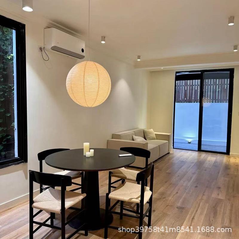 野口勇996纸灯圆形卧室吊灯日式酒装店民宿吊灯艺服灯店吧台纸术