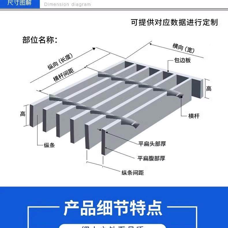 热镀锌格板步踏钢不356锈格栅板电缆沟盖板排水沟网钢格板楼梯踏,家装主材,漏缝地板/格栅地板,淘宝优惠券,粉丝福利购,淘宝优惠卷