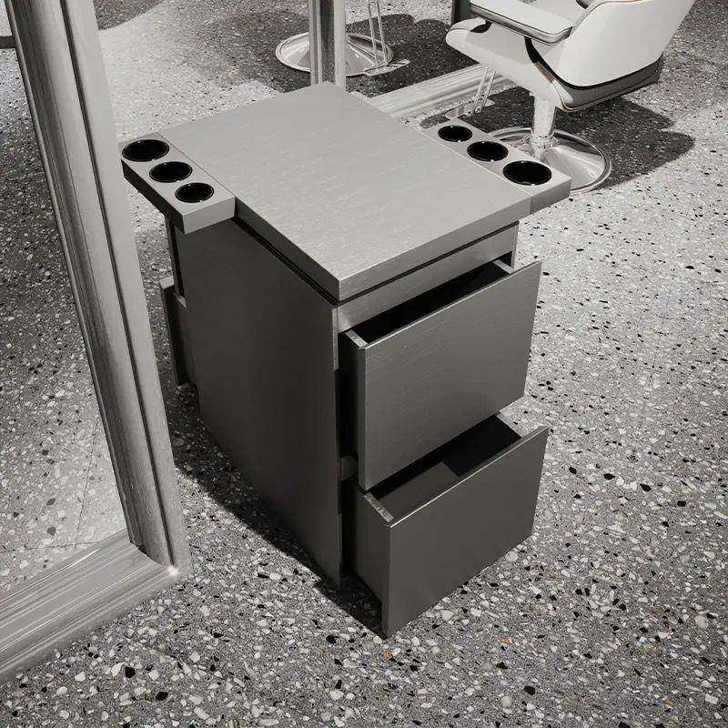 抽屉式发店发美YLH廊发型师柜子柜不锈钢理柜发店新款储物工具带