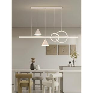 餐厅室202新款 茶吧台极5简一字餐桌上方吊 689现代简约灯网红爆款