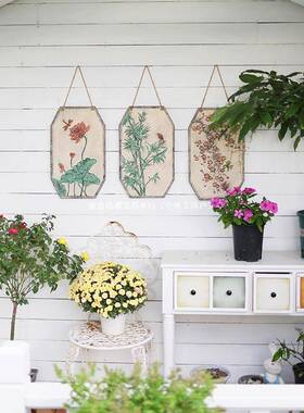 新中庭院装AHC饰画墙式壁画园林面景观墙壁室茶装饰院子造景挂板