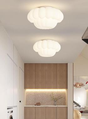 白色台过道灯走廊JN543入户玄le光d吸阳顶灯关奶油风全谱LED吸顶