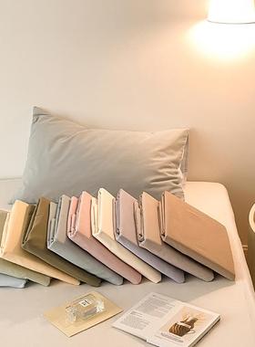 纯色简约风0丨6支全棉厚磨毛单品床床单纯棉加1.8m单笠床垫保SGL-