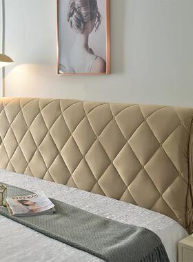 简全包加厚夹棉床套罩软包头床布艺弹性靠背罩约9909现代头罩保护