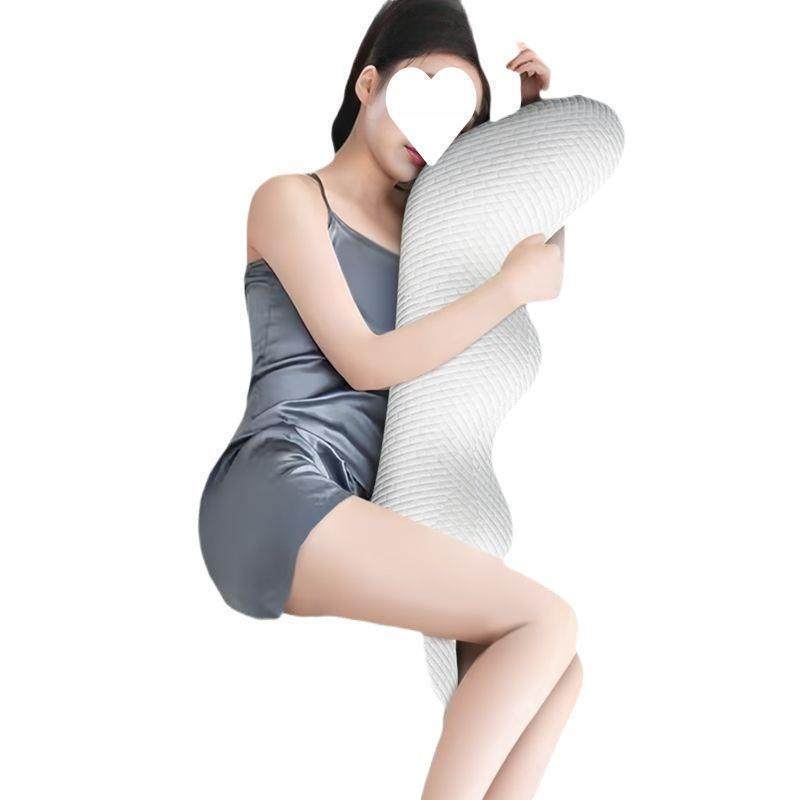床上记长条大抱枕睡觉夹人腿LA115152枕可拆洗忆棉成女生睡侧枕男
