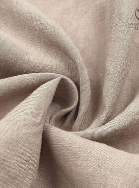 货纯染色21支180g现色sm汉麻布汉VBF麻面料高端服装大麻面料