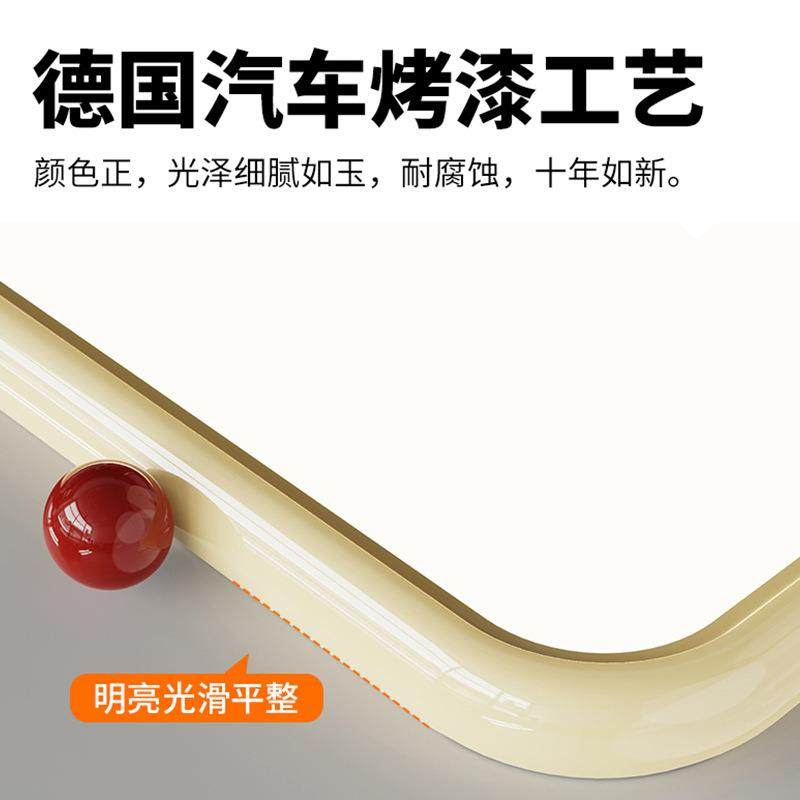 奶油风卧豆客吸顶灯全光78谱室儿童厅房超薄护眼灯小奶灯中山灯具