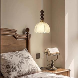 南洋风276小卧室房间床头吊灯法式 餐古厅台复布艺升降吊 中古美式