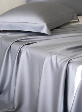 超柔滑高档纯色A类超细1旦00支单兰精J3天丝床单件冰夏天丝莱赛尔