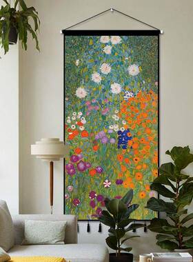 艺术挂毯装ltao1005画大寸布艺挂画卧室玄关走廊墙壁挂布尺竖饰背