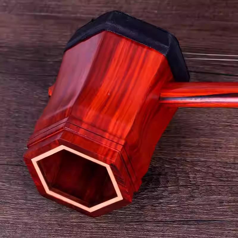 二胡皮二胡黄京二紫檀木西皮二黄专业西京155二京胡