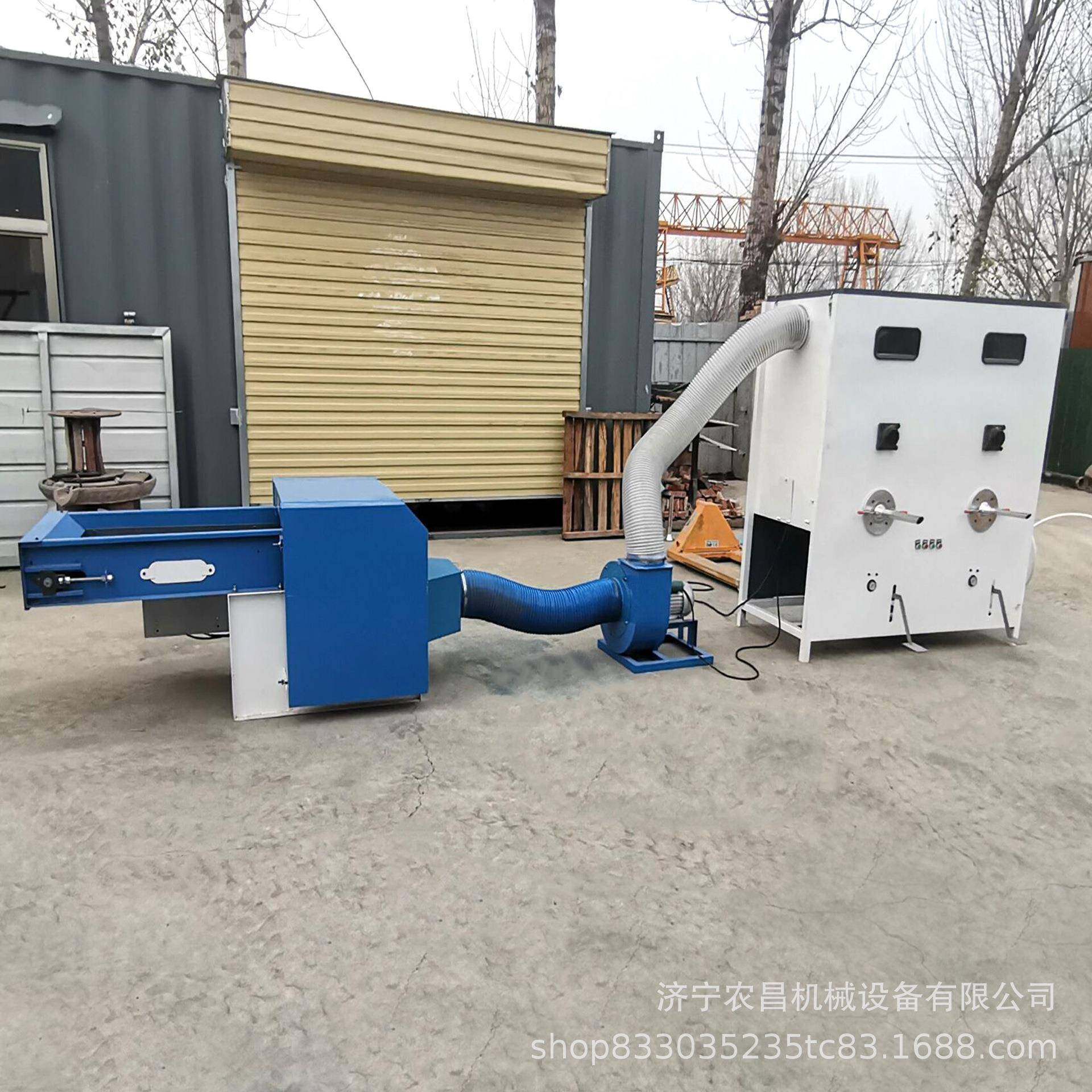 儿童枕体双口填充机定量充棉价格NC-OP-34机全自头动充棉一机