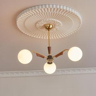 中古客吊灯古278美式 灯复轻奢餐厅厅魔豆具 南洋风胡桃木卧室法式