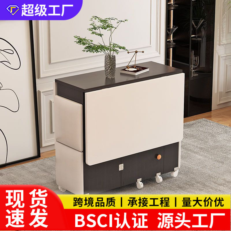 折叠桌子餐桌家用小户型人经济型吃饭桌圆形桌简易移动桌子折叠