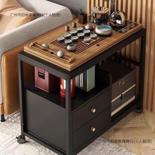 边几小茶几小桌子置见详情物架窄沙发侧茶边柜移动茶台茶桌直水柜