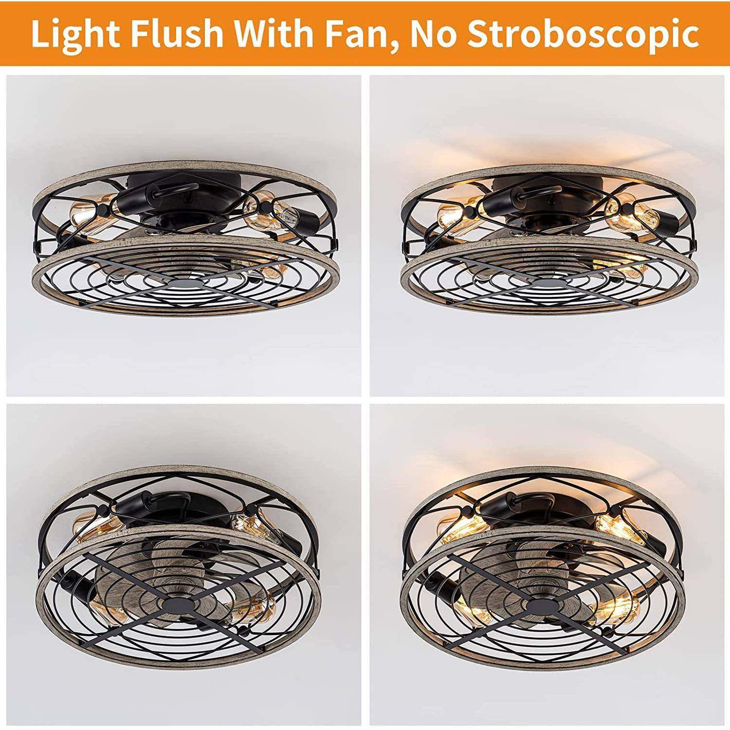 跨工业风扇灯美式装复古吊扇酒店工程712灯饰LED风扇灯遥境控吸顶