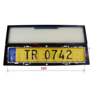 厂家供欧跨境车牌架规版牌照框货汽车配件改装电ELP004动控制雾牌