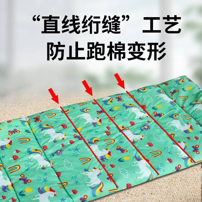 儿童睡袋印花卡通保暖包边加厚防踢被可收纳跨境午休便携露营防寒