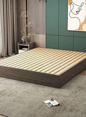 榻榻米床地式床架1.8x2米落子空架框馆架超厚CCZ床宾床卧室床架厂