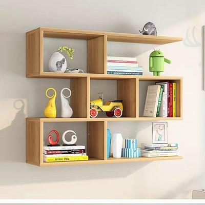 墙上置式物架壁挂PTK式书柜悬挂面吊柜卧室挂墙式架书理发店墙收