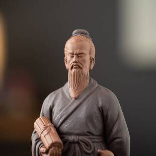 古代医圣张仲景摆件陶瓷历史人物雕像中式医馆博古架桌面装饰摆设