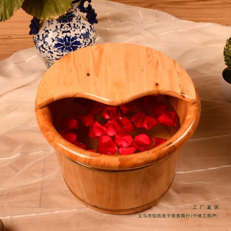 香柏木脚木桶家用洗脚泡桶足浴桶木盆洗813盆双人泡脚桶大脚脚木