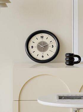ozoom奶油风挂wTYOS574客钟厅创意表20钟25新款简约大气时钟挂墙