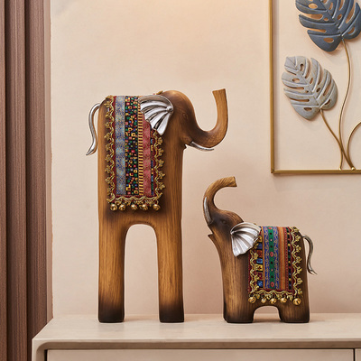 轻奢高档艺术大i象摆件玄关客厅电视柜台面上家居软装饰品乔迁礼