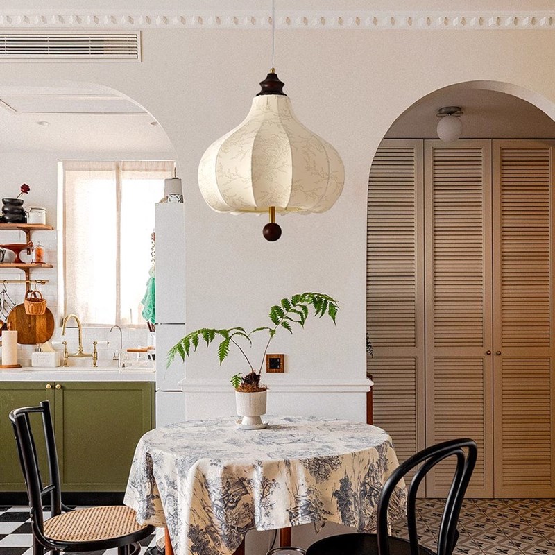 法式中古风餐厅吊灯创意s浪漫卧室南洋复古风灯餐桌氛围主灯吧台