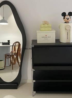 美式全地身落镜子网红简约女FUL家用异生形镜卧室穿衣服装店镜试