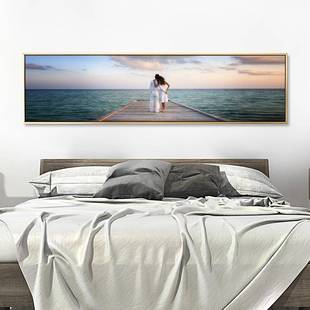酒店宾民宿风室装 饰画现代简约家居馆卧卧室床头背景景床头合集挂