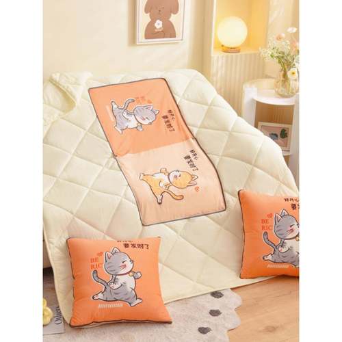 两用抱枕子被加厚办公室折叠午睡dJfK8zcf毯枕头子二合沙发汽车靠