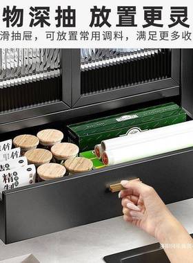 架厨房置物防尘碗碟子盘沥水架家用面三层碗台AL101769柜简易厨具