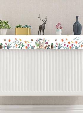 暖气片遮挡板装饰防熏黑罩隔板盖NXW热挡家用置物隔架一件上包邮