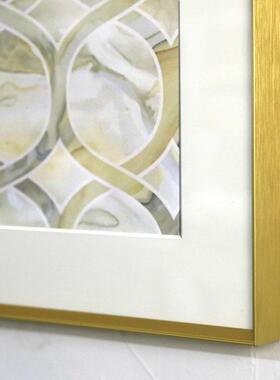 气球飞马与城堡轻奢装画厅餐厅大幅饰C68美式挂画正形方现代抽客