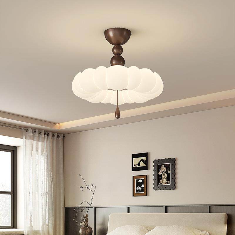 法式灯卧室主吸顶灯中古房奶油风卧公主936房具简约水滴吊球设计,家装灯饰光源,客厅吸顶灯,淘宝优惠券,粉丝福利购,淘宝优惠卷