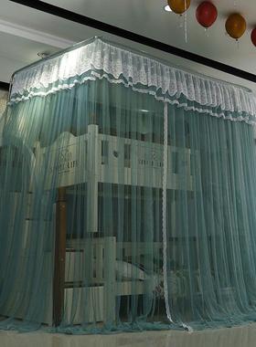 儿伸u童双层上下床蚊帐1.5m子母床cp#14955家用高低铺形型缩1.2米