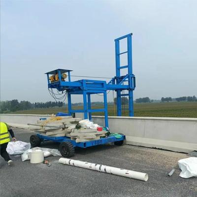 桥梁CQC外侧护栏外侧工作施业车排雨水管落管维养护高空吊修篮