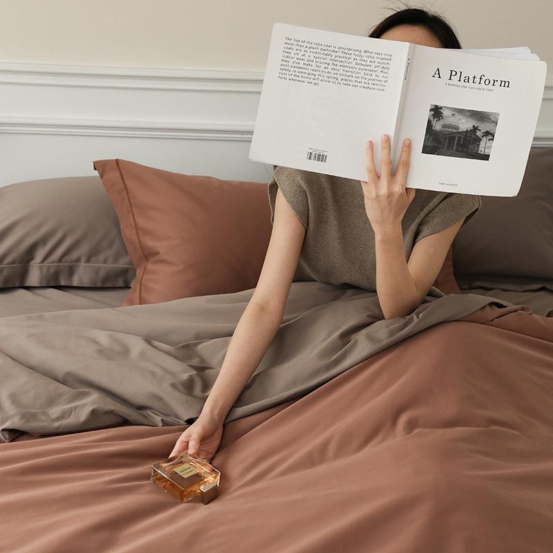 轻奢100支长棉四件1-889套A全类棉美拉德风绒床单被套棉床笠三纯