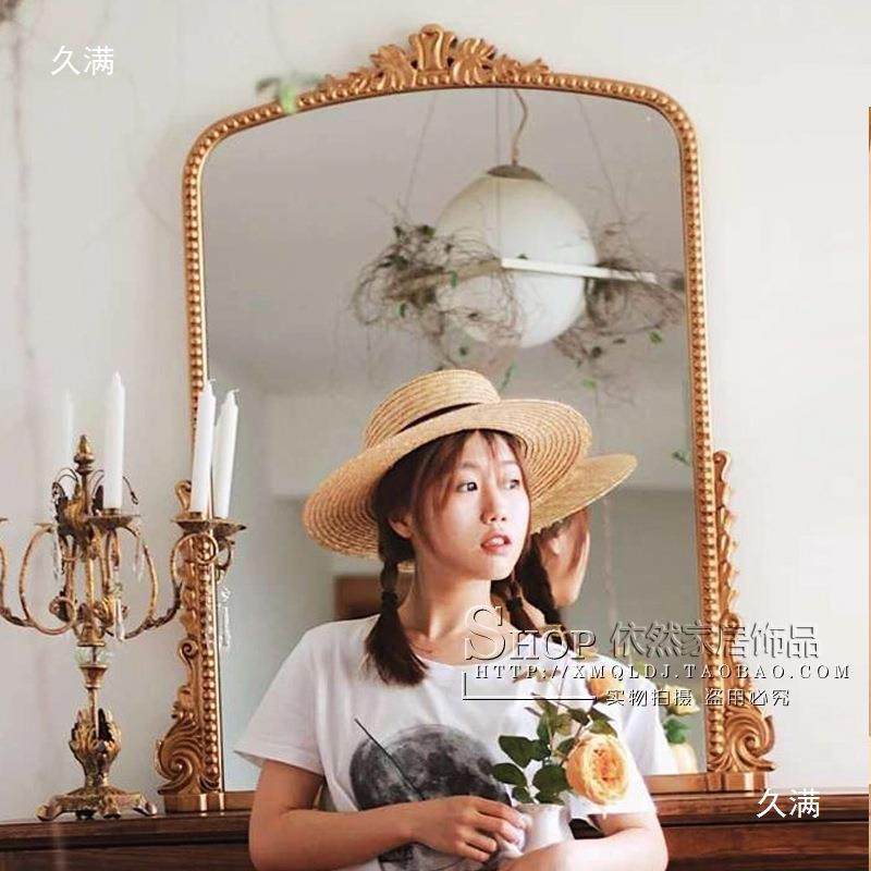 法式复古欧式妆镜化梳妆台大桌壁341炉号挂墙面网红雕花宫延装饰镜子,影音电器,DIY配件,淘宝优惠券,粉丝福利购,淘宝优惠卷