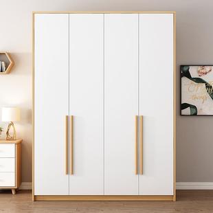 橱衣用卧室现代简约实木板式家衣YAZ简易平开门柜子出租柜房用挂