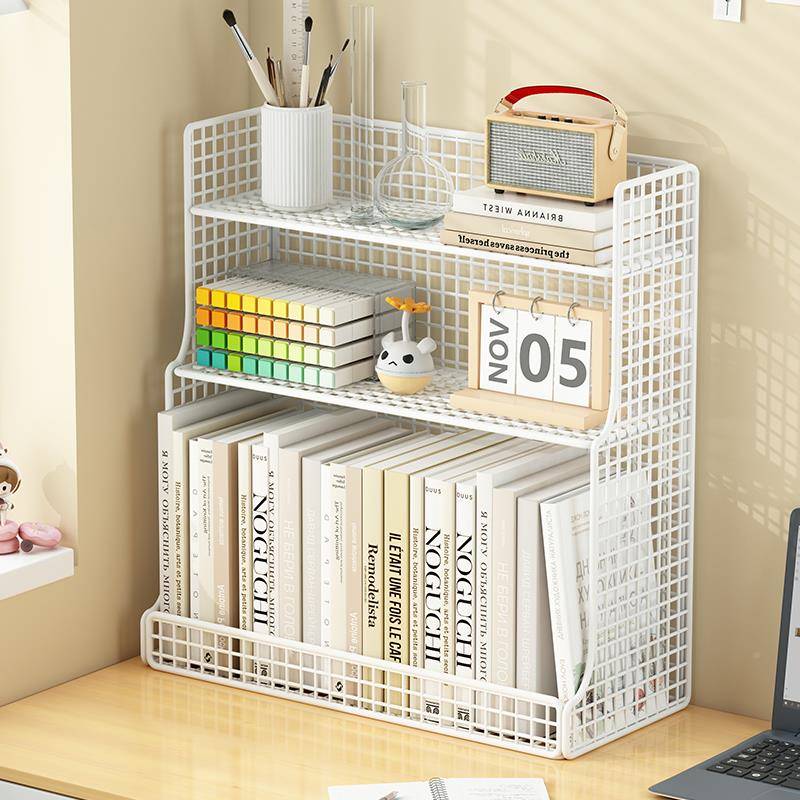 桌面置物文架家用学生桌上书件架书桌多层收纳架办公F78H9JH7桌分
