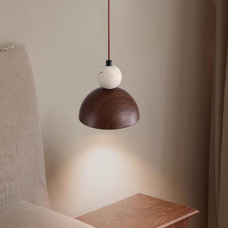 卧灯室床吊灯新装中式复古诧寂风玄关头小吊线led386护眼饰民宿吊